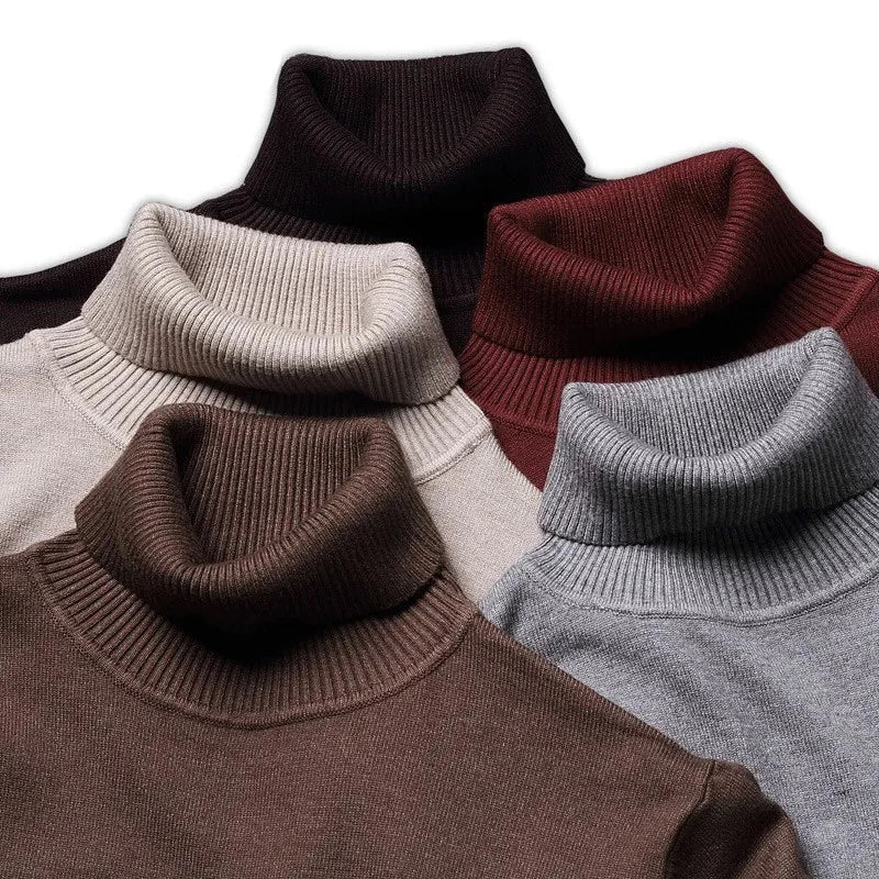 Men's Knit Turtleneck Jumper | Effortless Roll Neck Sophistication